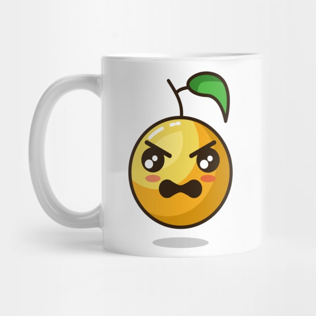 emoji orange angry react by Rizkydwi